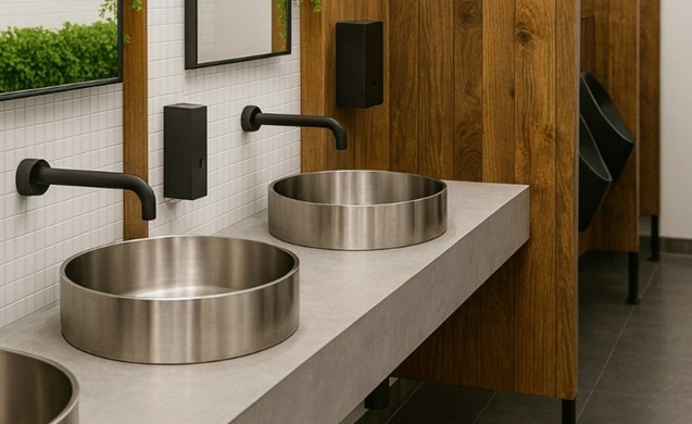Nexus Series - Coordinated Touchless Faucet & Automatic Soap Dispenser
